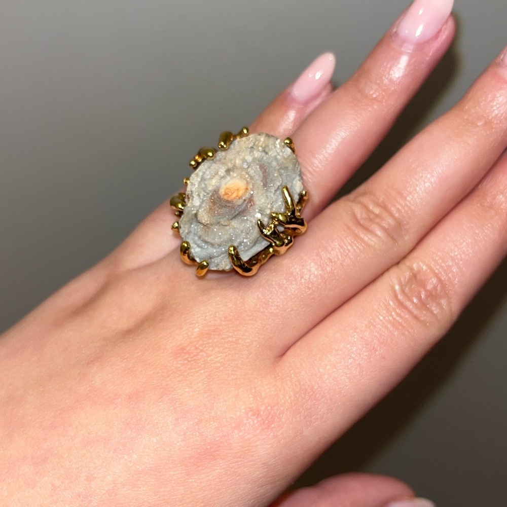 Panetta geode gold ring - Picture 3 of 6